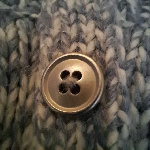 MAX STUDIO ALPAGA sweater Sz M SOFT blue GORPCORE COTTAGECORE ACADEMIA OLD MONEY - Picture 6 of 10